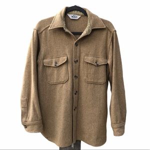 Woolrich vintage 70s beige flannel